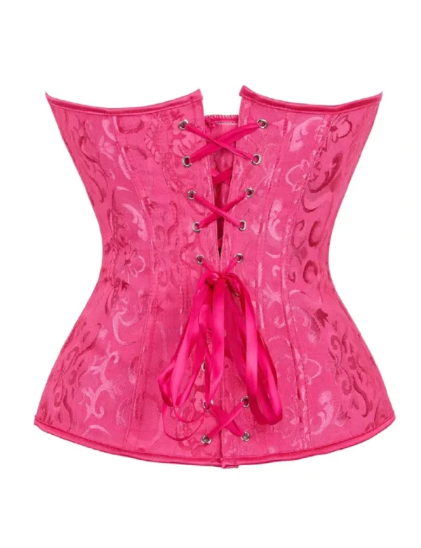 Corset de soirée rose fuchsia