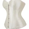Corset en satin blanc crème (4) Corset en satin blanc crème
