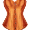 Corset en satin cuivre (1) Corset en satin cuivre