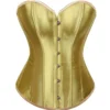 Corset en satin doré