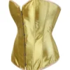 Corset en satin doré