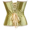 Corset en satin doré