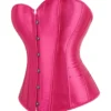 Corset en satin rose fuchsia (2) Corset en satin rose fuchsia
