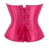 Corset en satin rose fuchsia (3) Corset en satin rose fuchsia