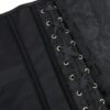 Corset noir à motifs baroques ton sur ton (4) Corset noir à motifs baroques ton sur ton