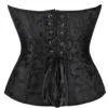 Corset noir baroque à fermeture latérale (5) Corset noir baroque à fermeture latérale