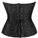 Corset noir baroque à fermeture latérale (5) Corset noir baroque à fermeture latérale