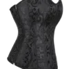 Corset noir baroque à fermeture latérale (6) Corset noir baroque à fermeture latérale
