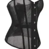 Corset noir en résille (2) Corset noir en résille
