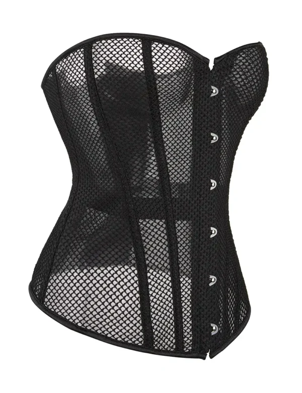 Corset noir en résille (2) Corset noir en résille