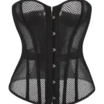 Corset noir en résille