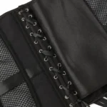 Corset noir en résille