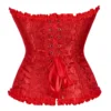 Corset rouge glamour à fermeture zippée (4) Corset rouge glamour à fermeture zippée