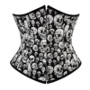 Corset serre-taille à motifs têtes de mort (1) Corset serre-taille noir à motifs têtes de mort