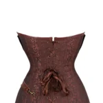 Corset steampunk brun cuivré à chaînes