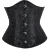 Corset underbust noir à motifs baroques (3) Corset underbust noir à motifs baroques