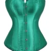Corset vert en satin
