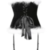 Guêpière corset en velours noir Black Christmas