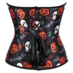 Corset noir à imprimés Halloween (4) Corset noir à imprimés Halloween