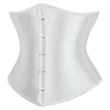 Corset serre-taille de mariée en satin blanc (5) Corset serre-taille de mariée en satin blanc