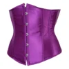 Corset sous poitrine violet en satin (3) Corset sous-poitrine violet en satin